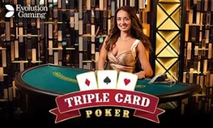 TAYA777 live casino baccarat table with chips and cards displayed in real time stream